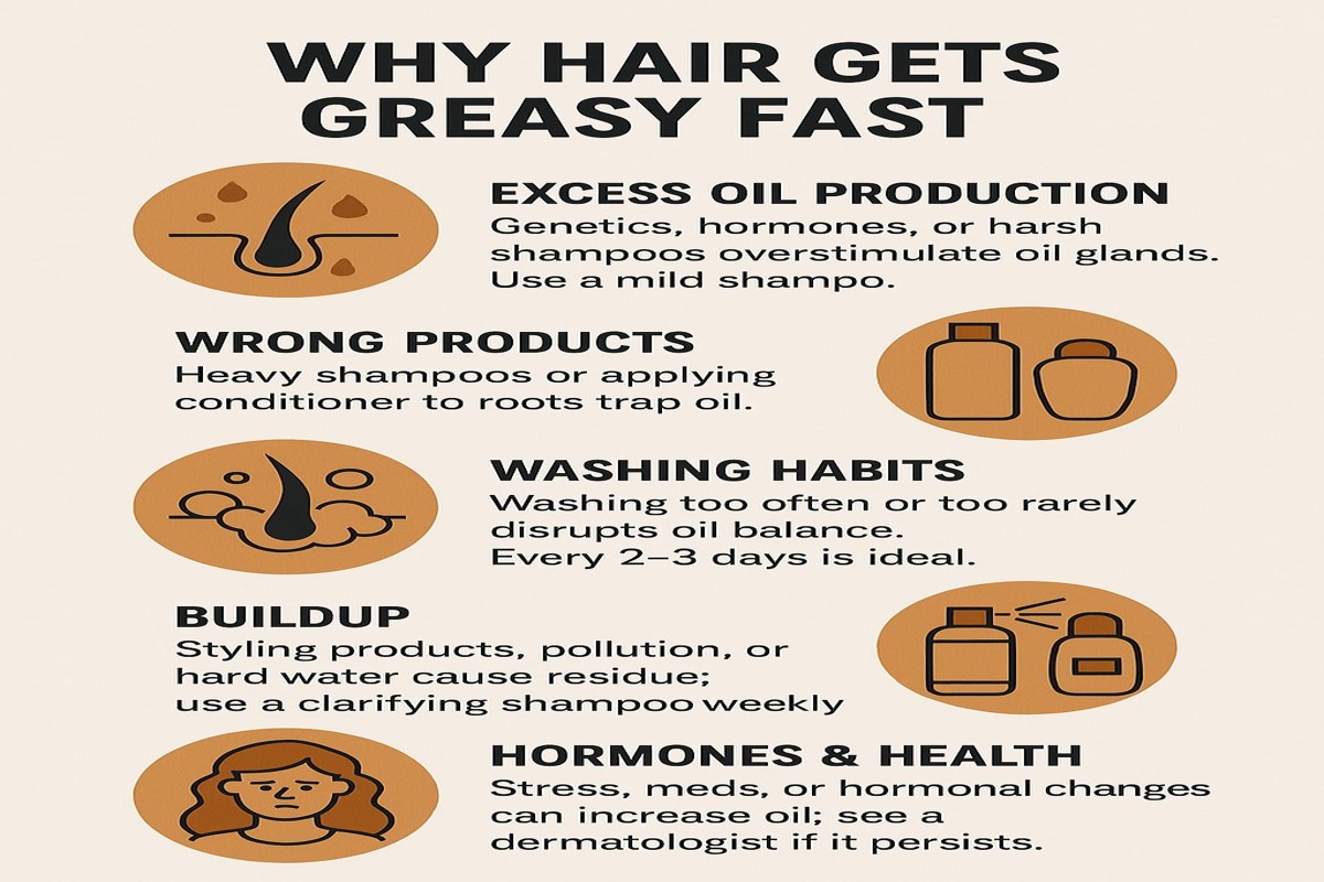 Why Does My Hair Get So Oily So Fast? Causes & Solutions